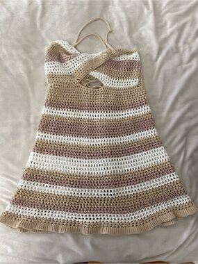 Crochet Halter Dress / swimsuit cover